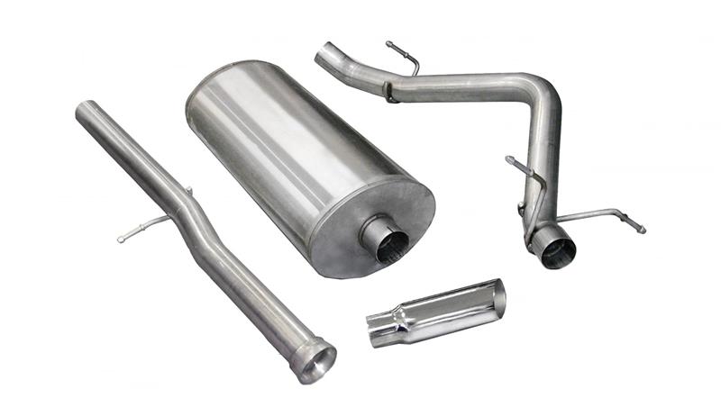 Chevrolet Silverado Performance Exhaust - Single Side Exit - CORSA Performance - Sport Cat-Back - Polished - `11-`13
